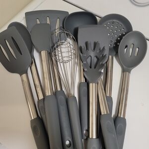 Gray Kitchen Utensil Set